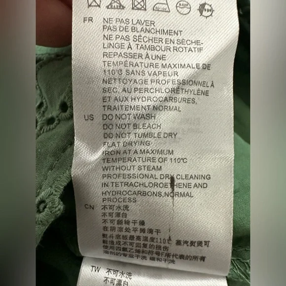 Sandro Broderie anglaise shirt dress Dress size 36 - Picture 11 of 12